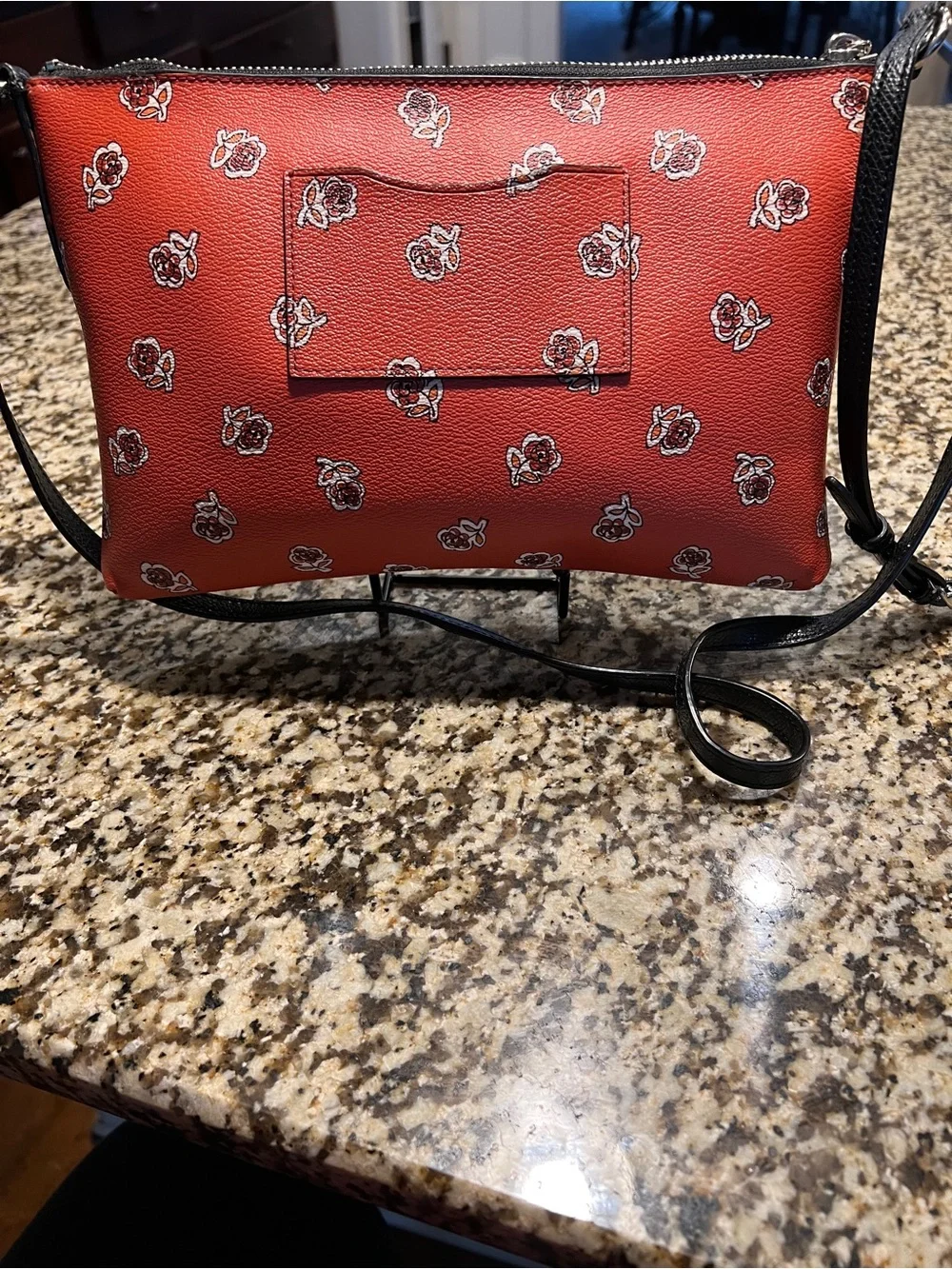Coach Red Floral Crossbody Bag